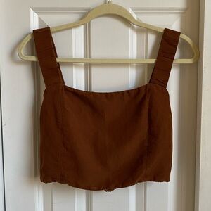 Zara Brown Tank - back detail